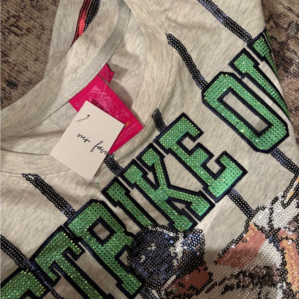 QUEEN OF SPARKLES Baseball Graphic Tee - Gray - Picture 4 of 4